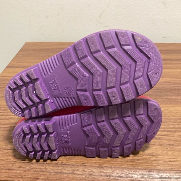 Girls Pull On Rain-boots in Barbie Pink. Size 9-10. - Picture 5 of 7